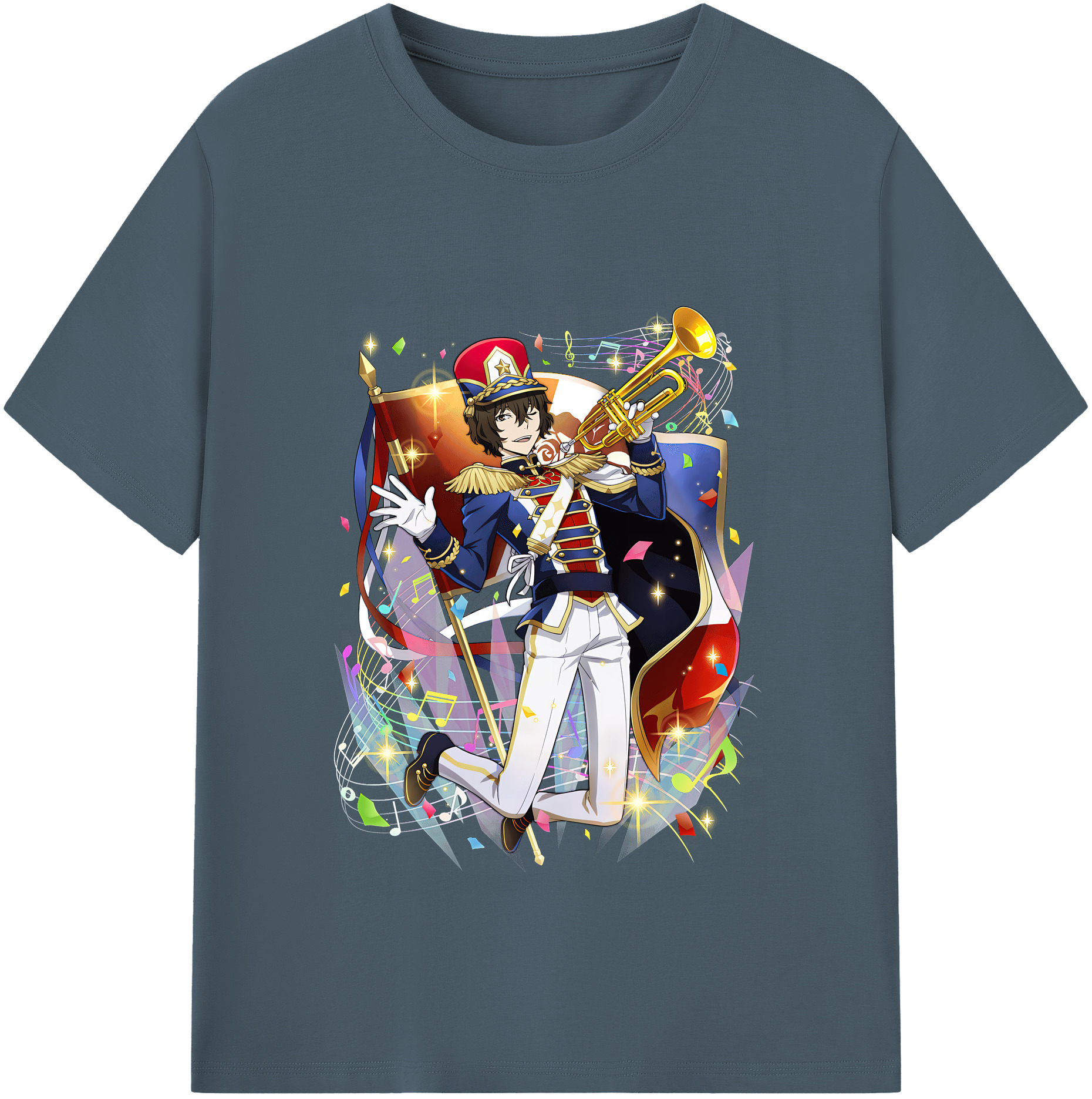 （画像用） 文豪ストレイドッグス Bungo Stray Dogs 綿100％半袖Tシャツ（フロントプリント）